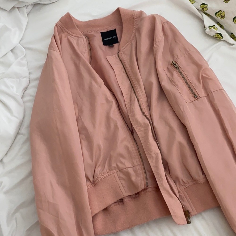 Light pink bomber jacket